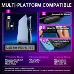 AOC Wireless Gaming Headset with Mic and Surround Sound