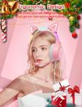 ONITOON Cat Ear Gaming Headset with RGB Lights