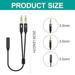 2-in-1 Headphone Mic Splitter for Gaming
