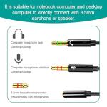 2-in-1 Headphone Mic Splitter for Gaming