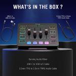 FIFINE RGB Gaming Audio Mixer for Streaming