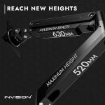 Invision Ergonomic Monitor Arm for 24-40 Inch Screens
