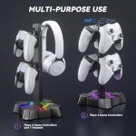 KDD Gaming Headset Stand with USB Charger