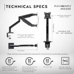 Invision Ergonomic Monitor Arm for 24-40 Inch Screens