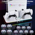 Yaskyly PS5 Stand with Cooling & Charging Station