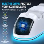 PS5 Controller Charger Dock with RGB Lights