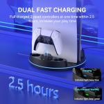 PS5 Dual Controller Charger Stand with RGB Light