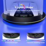 PS5 Dual Controller Charger Stand with RGB Light