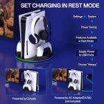 PS5 Dual Controller Charger Stand with RGB Light
