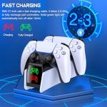 HASACOOL PS5 Fast Charger Dock for Dual Controllers