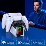 HASACOOL PS5 Fast Charger Dock for Dual Controllers
