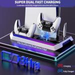 JORREP PS5 Charging Station with Cooling Fan