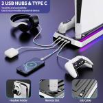 JORREP PS5 Charging Station with Cooling Fan