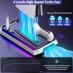JORREP PS5 Charging Station with Cooling Fan
