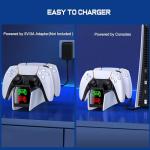 HASACOOL PS5 Fast Charger Dock for Dual Controllers