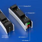 HASACOOL PS5 Fast Charger Dock for Dual Controllers
