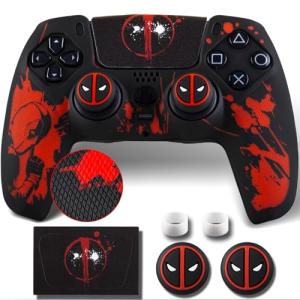 PS5 Controller Non-Slip Silicone Cover with Caps