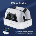 PS5 Controller Charging Station with LED Indicators