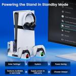 PS5 Cooling Stand with RGB Light & Charger