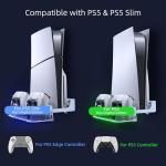 PS5 Wall Mount Kit with Charging Station & RGB