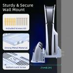 PS5 Wall Mount Kit with Charging Station & RGB
