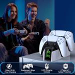Fast DualSense & Edge PS5 Controller Charger Dock