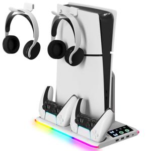 PS5 Stand and Cooling Station with Controller Charger