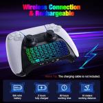 MoKo RGB Wireless Keyboard for PS5 Controller