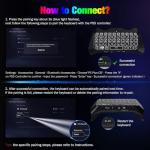 MoKo RGB Wireless Keyboard for PS5 Controller