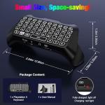 MoKo RGB Wireless Keyboard for PS5 Controller