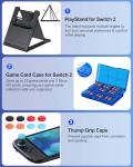 Nintendo Switch 2 Accessories Bundle Case - 23 Pieces