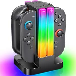 Wenocally Switch 2 Controller Charger Dock with RGB