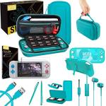 Orzly Nintendo Switch Lite Accessories Bundle - Turquoise