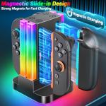 Wenocally Switch 2 Controller Charger Dock with RGB