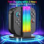 Wenocally Switch 2 Controller Charger Dock with RGB