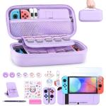 18-in-1 Switch Accessories Bundle - Purple Case