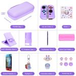18-in-1 Switch Accessories Bundle - Purple Case