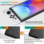 Ivoler 4-Pack Tempered Glass Screen Protectors for Switch