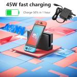 Zeeorymn 45W Fast Charger for Nintendo Switch