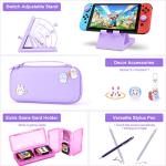 18-in-1 Switch Accessories Bundle - Purple Case