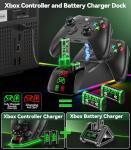 Xbox Controller Charger Station with Rechargeable Batteries