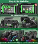 Xbox Controller Charger Station with Rechargeable Batteries