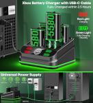 Xbox One Controller Charger with 4 Rechargeable Batteries