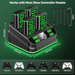 Xbox One Controller Charger with 4 Rechargeable Batteries