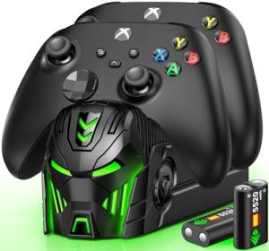 Xbox Controller Charging Dock with Rechargeable Batteries