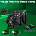 Xbox Controller Charging Dock with Rechargeable Batteries