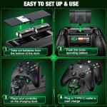 Xbox Controller Charging Dock with Rechargeable Batteries