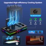 LED Cooling Stand and Charging Station for Xbox Series X