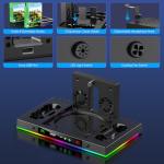 LED Cooling Stand and Charging Station for Xbox Series X