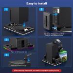 LED Cooling Stand and Charging Station for Xbox Series X